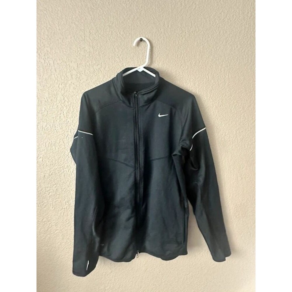 Nike Men’s Zip Up Black Fleece Jacket Size M